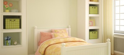 Bedside shelves in the bedroom