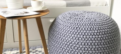 Varieties and making a knitted pouf with your own hands