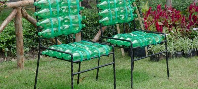 How to make furniture from plastic bottles