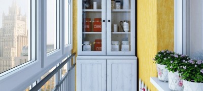 How to make a wardrobe on the balcony with your own hands