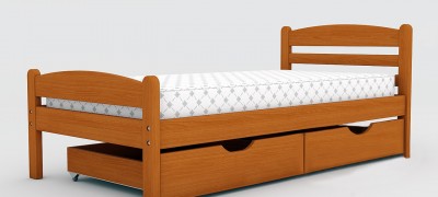 Do-it-yourself single bed - drawings and process description