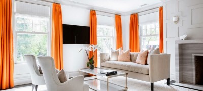 Description and characteristics of orange curtains