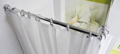 Types and choice of rod for curtains in the bathroom