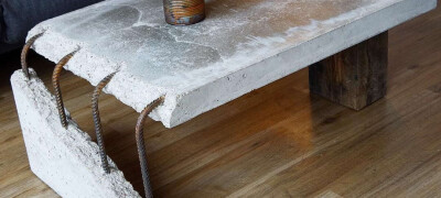 Decorative concrete furniture