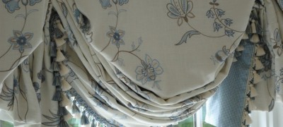 The choice and application of curtains in the English style