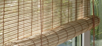 Bamboo roller blinds