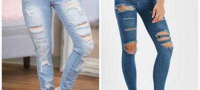 Faire des trous et des éraflures sur les jeans de nos propres mains