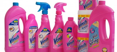 Vanish for cleaning upholstered furniture at home