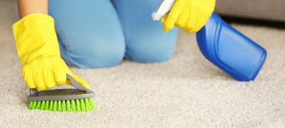 Carpet cleaning at home