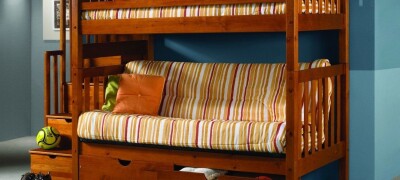 Bunk beds with a sofa below - types and their functionality