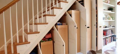 Types of structures and methods of making a cabinet under the stairs