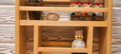 How to make a spice shelf out of wood with your own hands