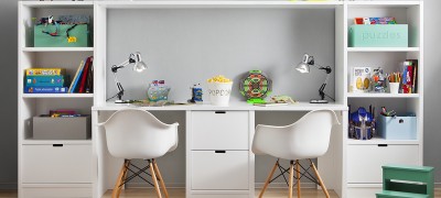 Writing desk in the child's room