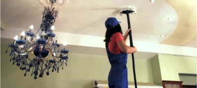 How to clean stretch ceilings at home