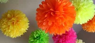 Pompons de serviette bricolage