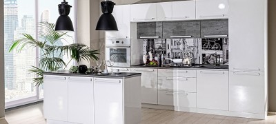 Kitchen set in white