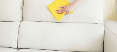 Leather sofa cleaning