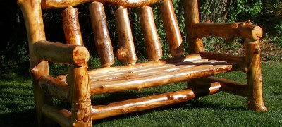 DIY furniture from logs