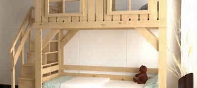 DIY instructions for making a children's bunk bed