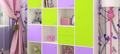 Furniture for storing toys in the nursery