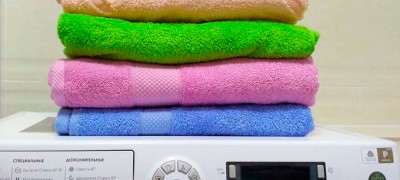 We wash kitchen towels in different ways at home