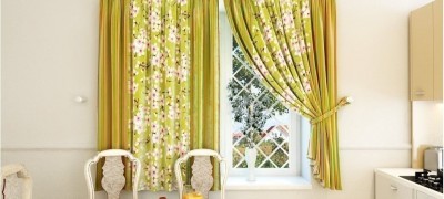 How to sew curtains for the kitchen with your own hands