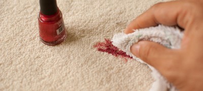 Methods for cleaning clothes from nail polish depending on the fabric