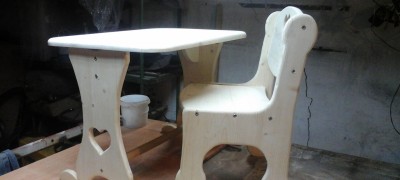 Making a children's table and high chair with your own hands