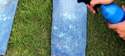 Features of cleaning grass stains from jeans