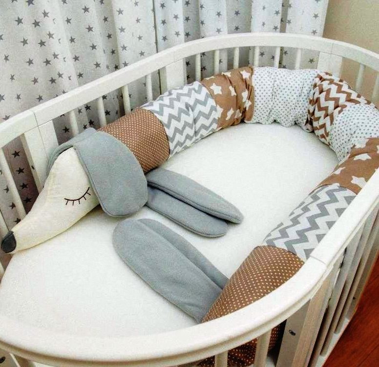 side bolster dachshund for crib