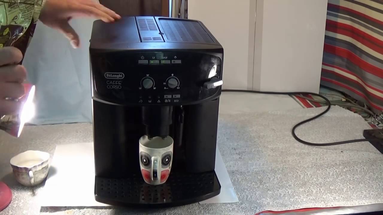 cleaning the Delonghi coffee machine