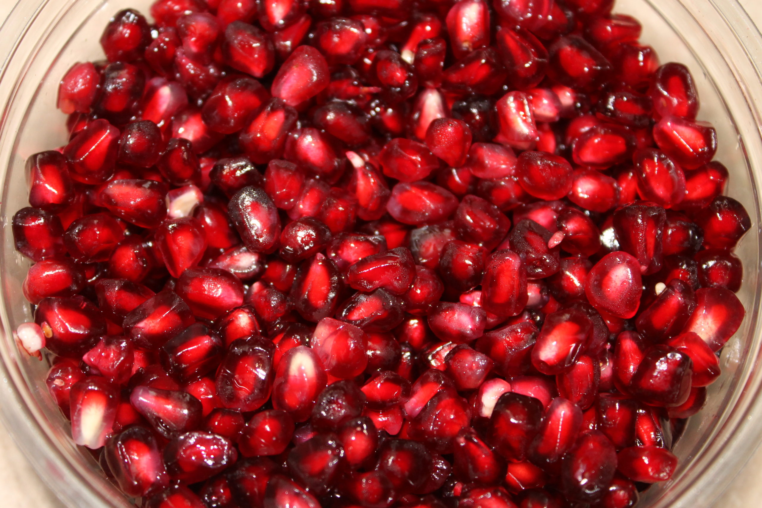 pomegranate in a plate