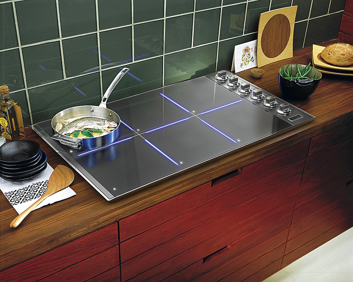 induction cooker in the kitchen