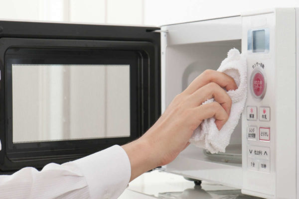 If the microwave oven is equipped with a grill and the owner actively uses it, the grease will burn on the heating element.