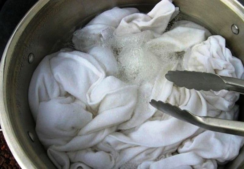 how to bleach linen with soda