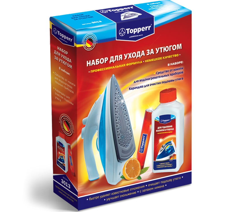 how to clean an iron with a cleaning agent