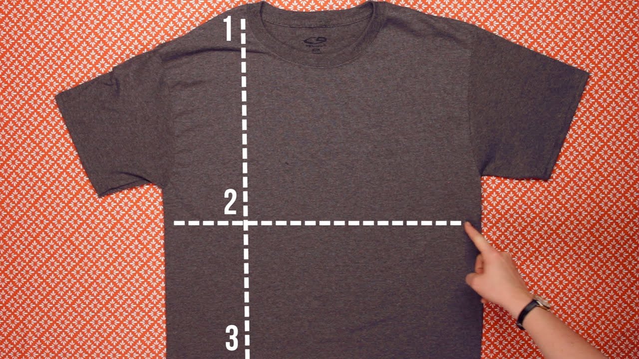 how to fold a t-shirt in 2 seconds