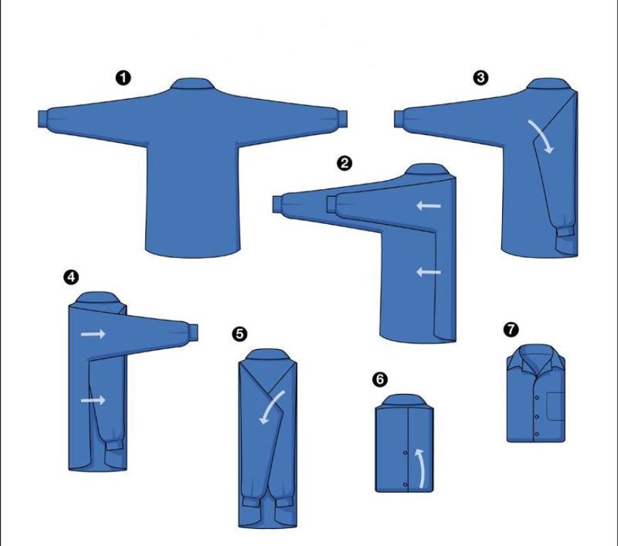 how to fold a shirt