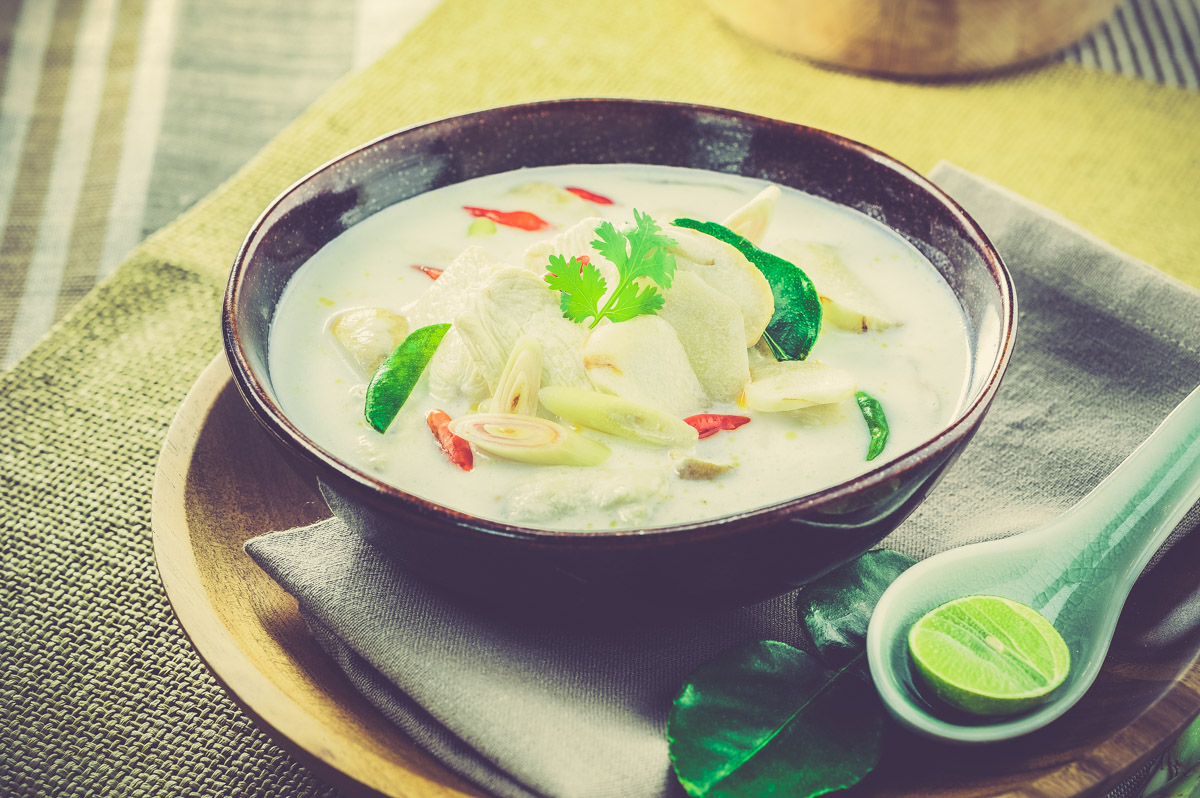 soupe de noix de coco au poulet