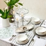 beautiful table setting decor photo