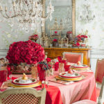 beautiful table setting design photo