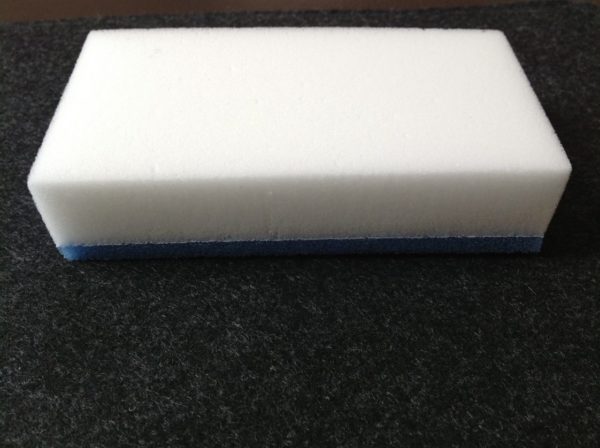 The chemical composition of the product consists of foamed melamine.