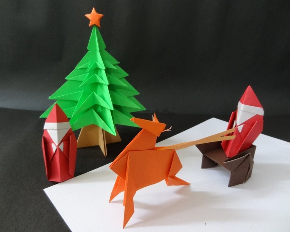 origami christmas crafts