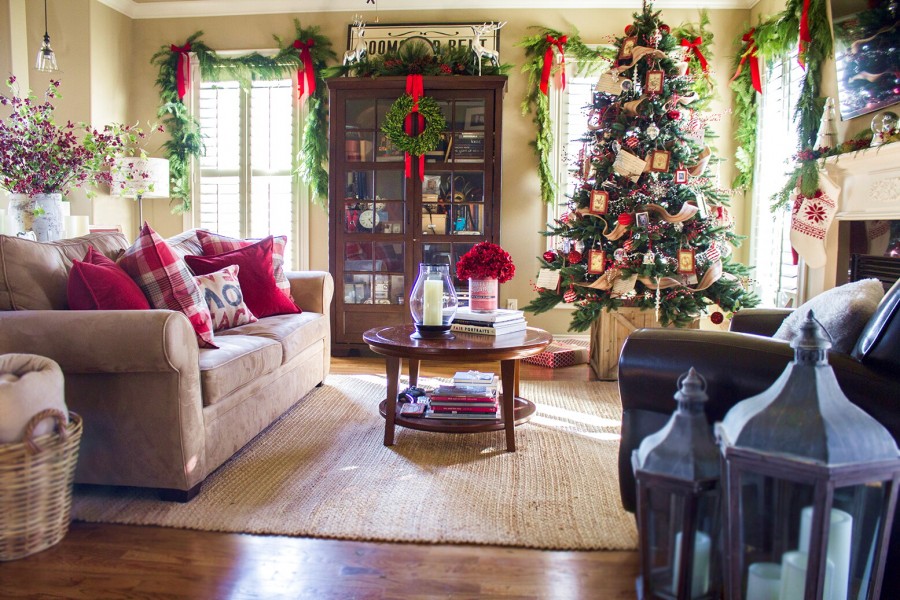 christmas decor living room photo