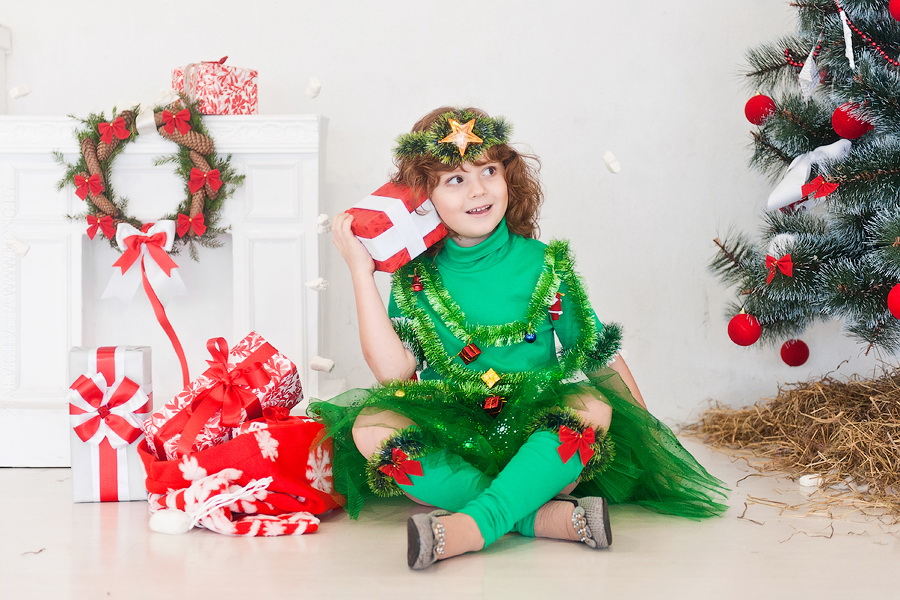 costume de noël pour filles elfe