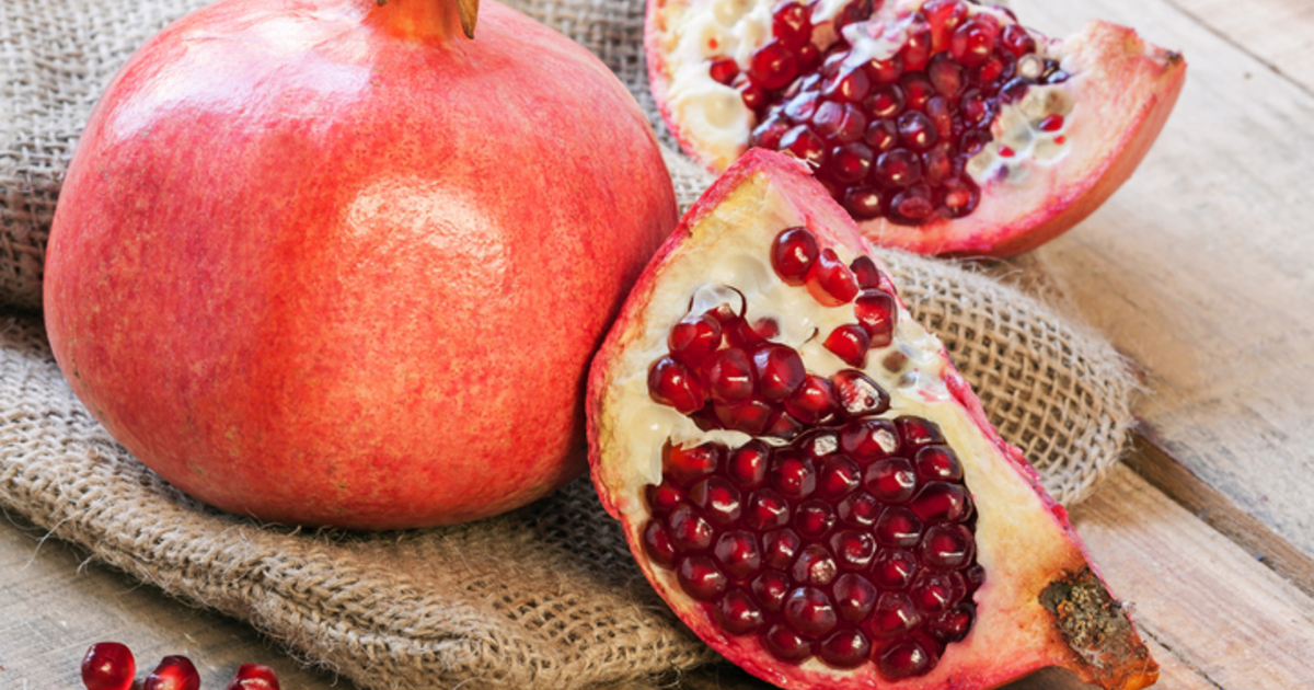 peeled pomegranate