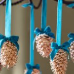 crafts from pine cones decor photo