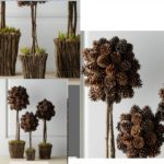 DIY pine cones photo design