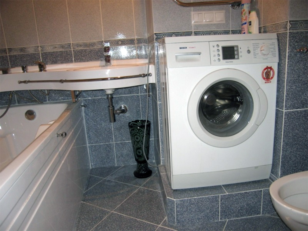 podium for washing machine