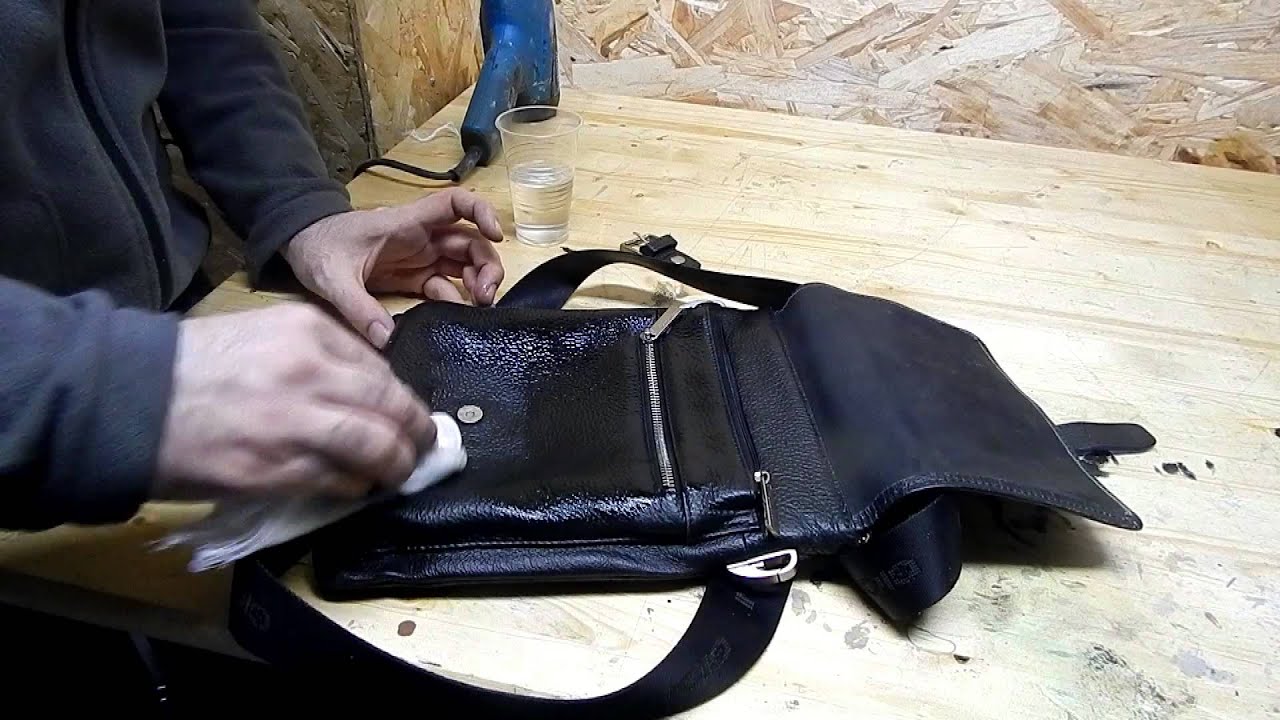 DIY leather dyeing